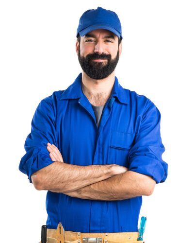 Plumber with his arms crossed